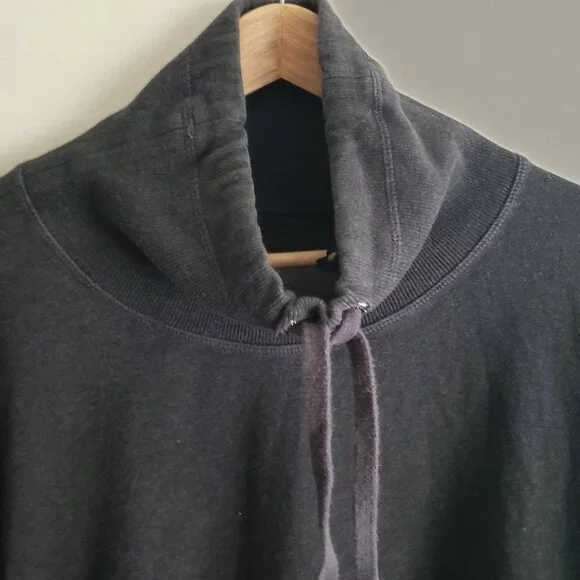 Sweaty Betty Harmonise Sweatshirt XXL Charcoal Gray Slouchy Pullover - Picture 2 of 9